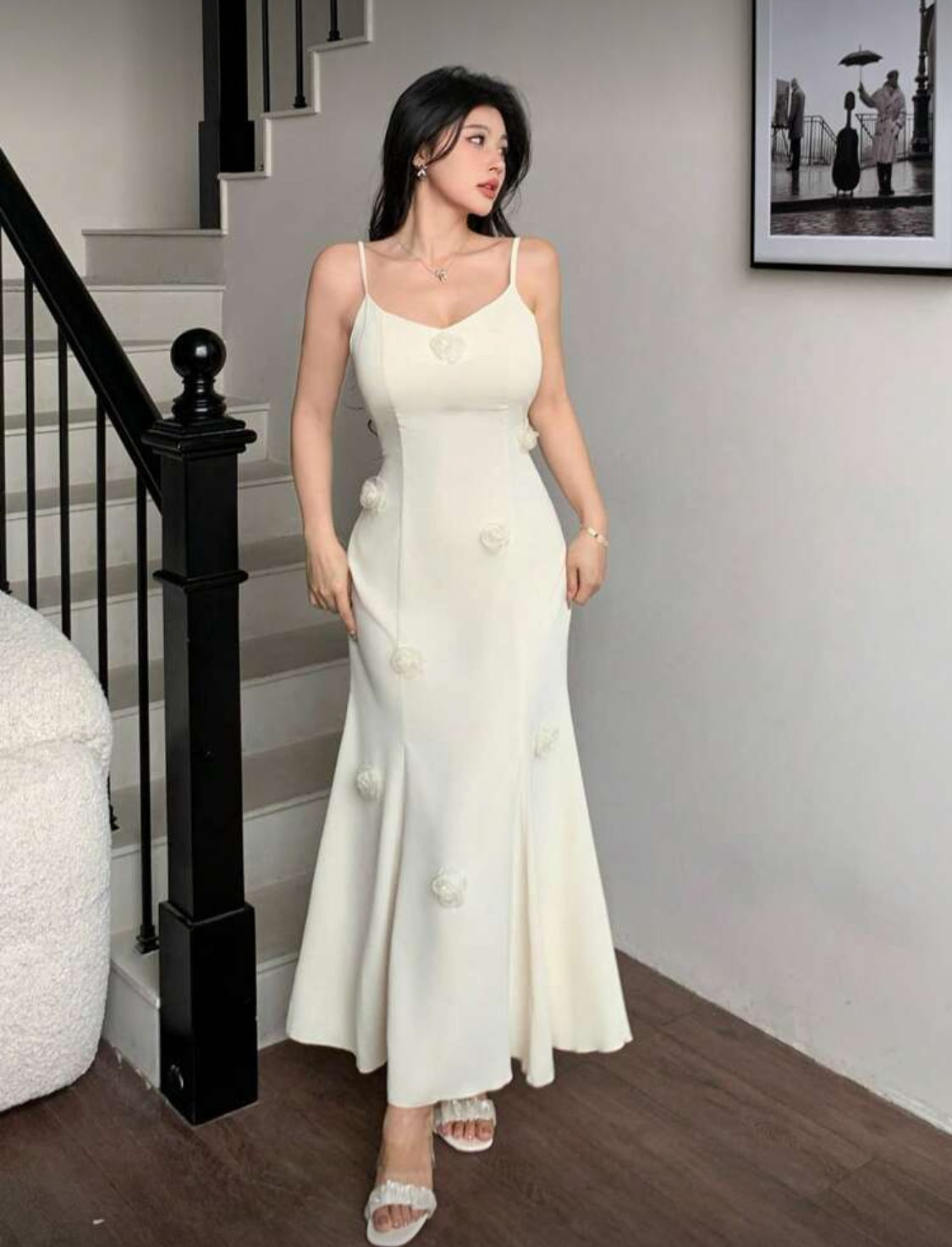 Mermaid Dress with Coat