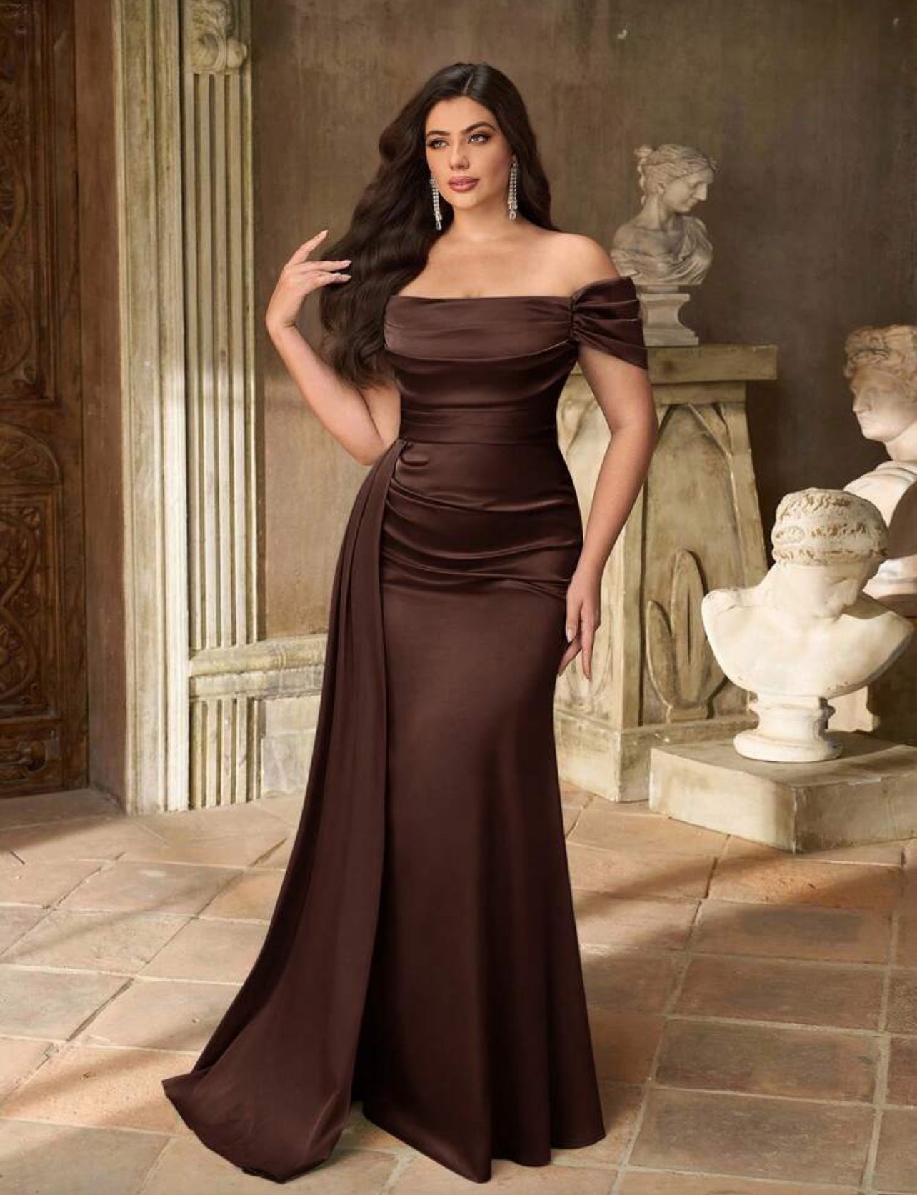 Coffee Lover Silk Dress