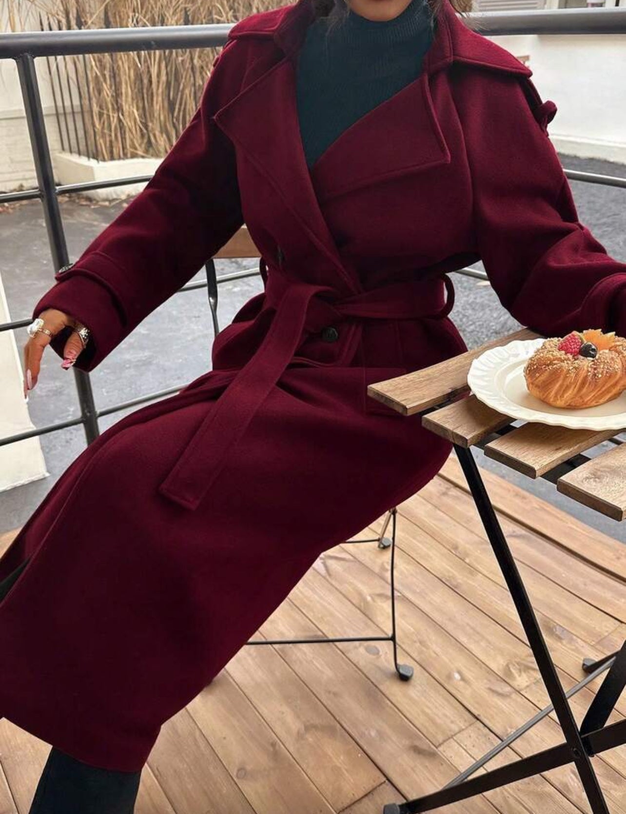 Burgundy Long Coat