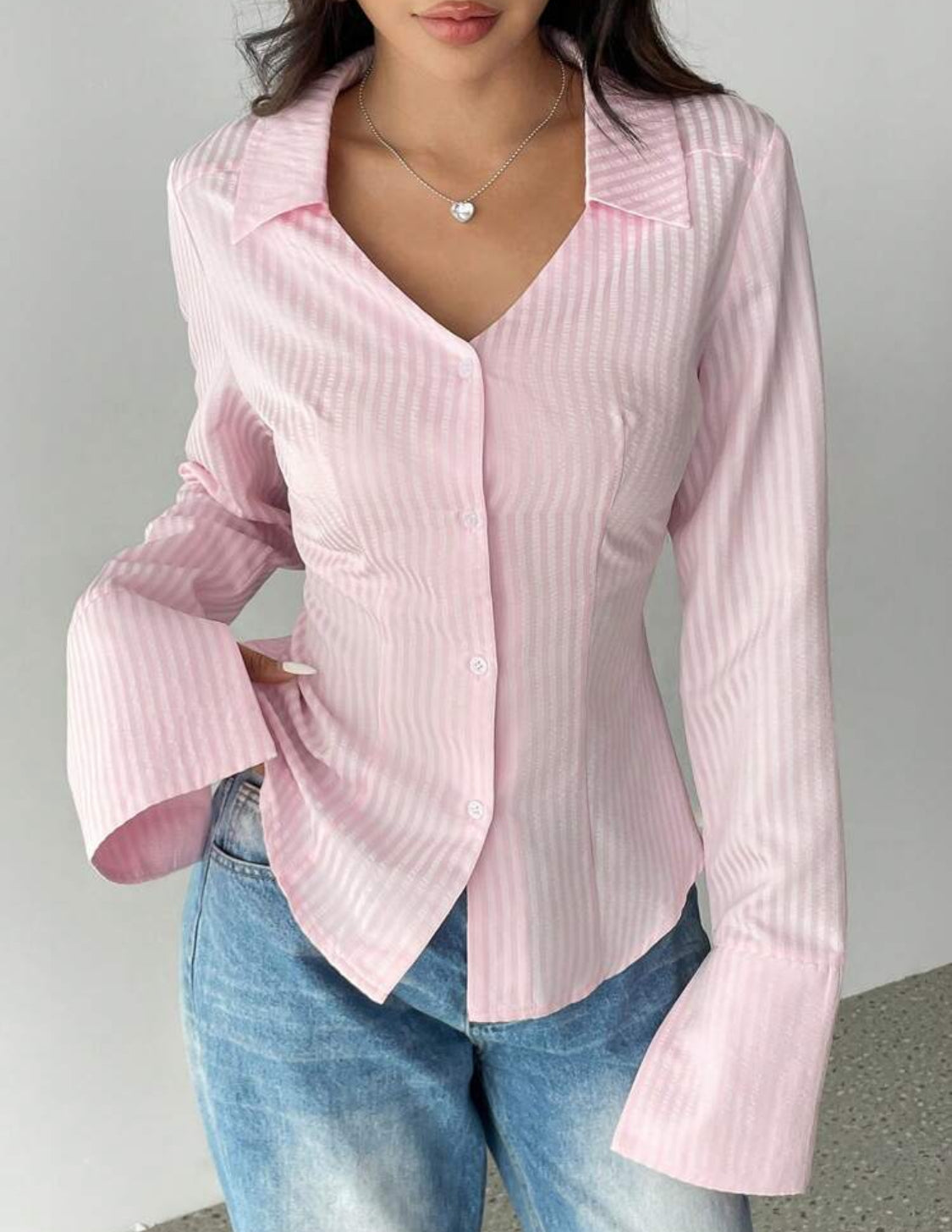 Bubblegum Button Down Shirt