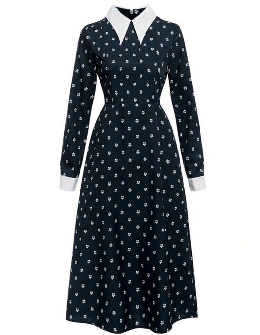 SHEIN Disty Floral Wednesday inspired Dress