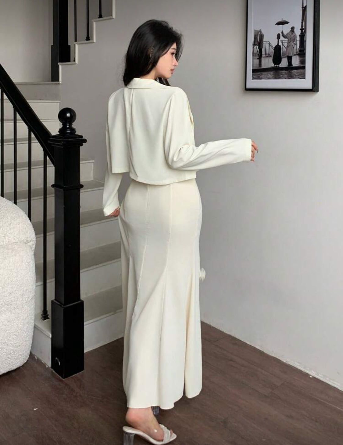 Mermaid Dress with Coat