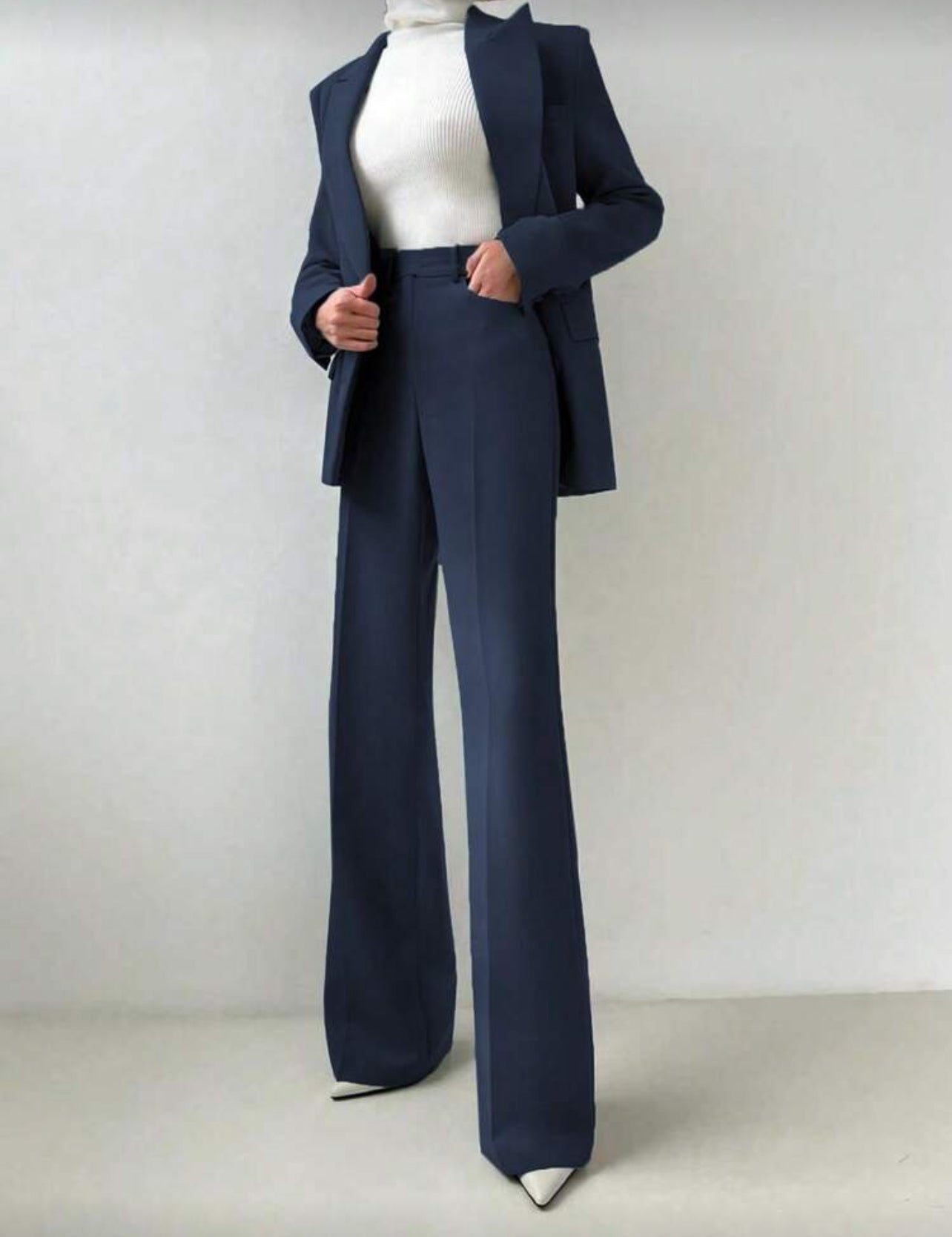 Commute Basic Blazer Suit Set