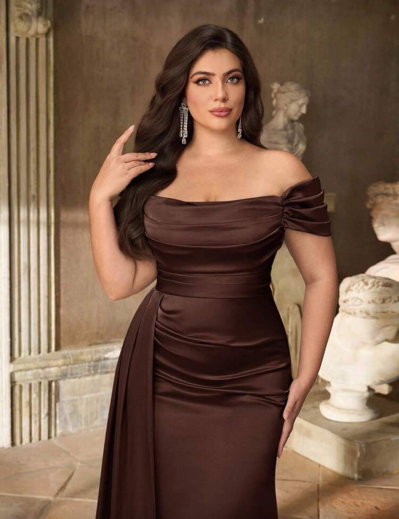 Coffee Lover Silk Dress