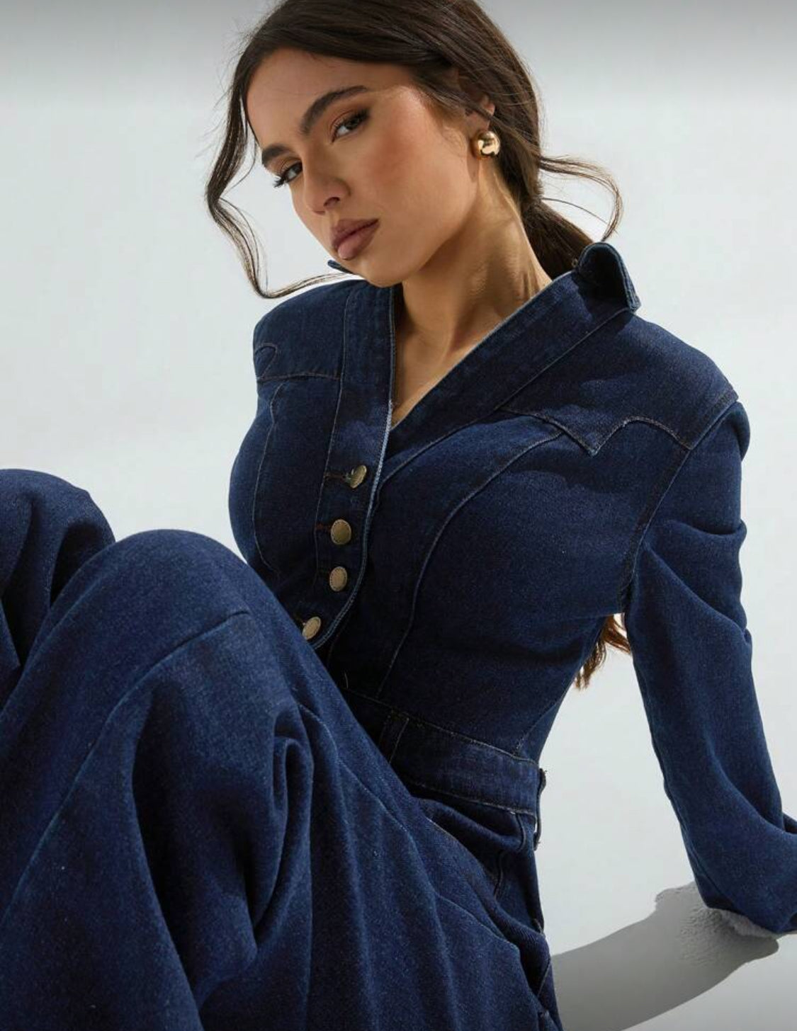 Dark Denim Jumpsuit