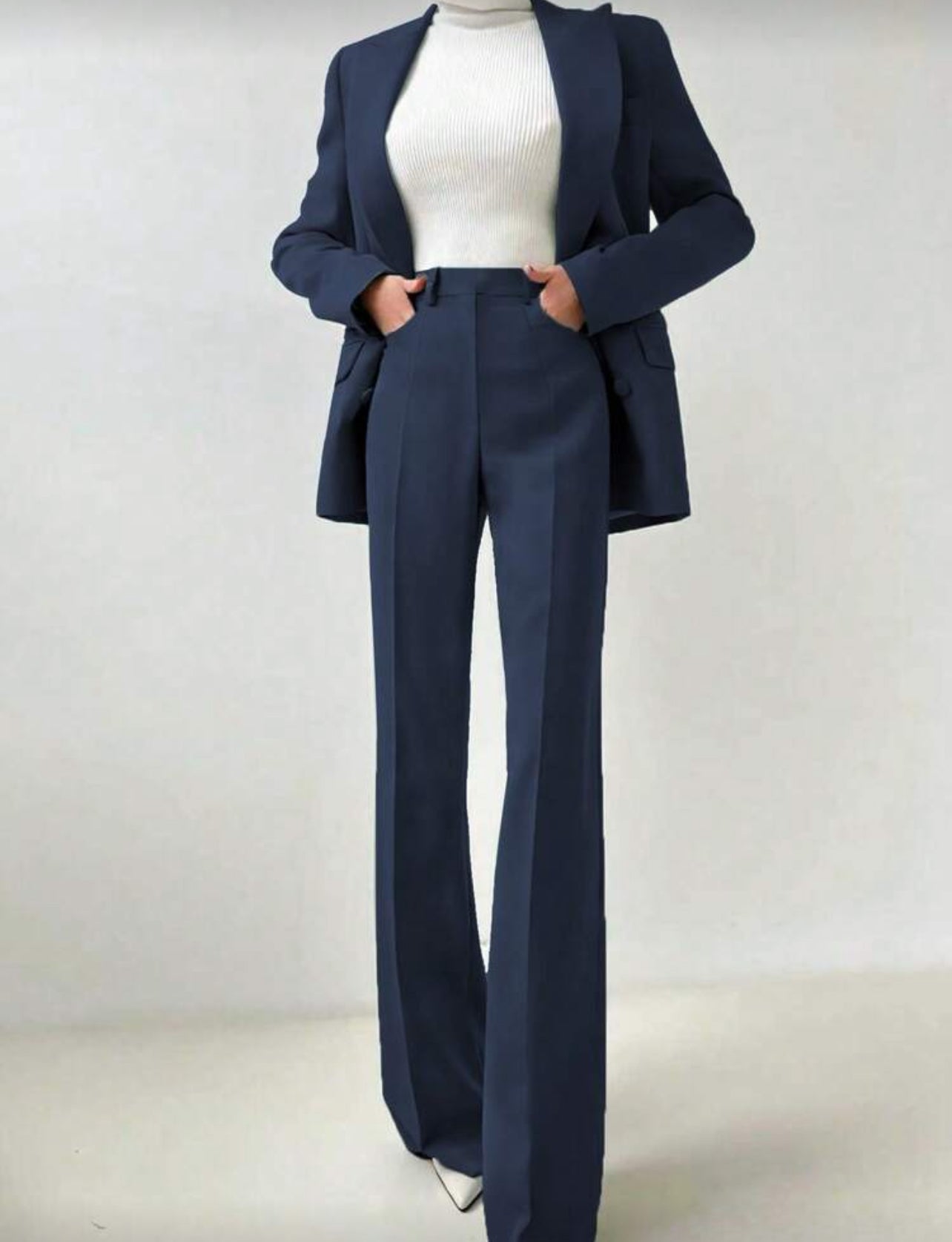 Commute Basic Blazer Suit Set