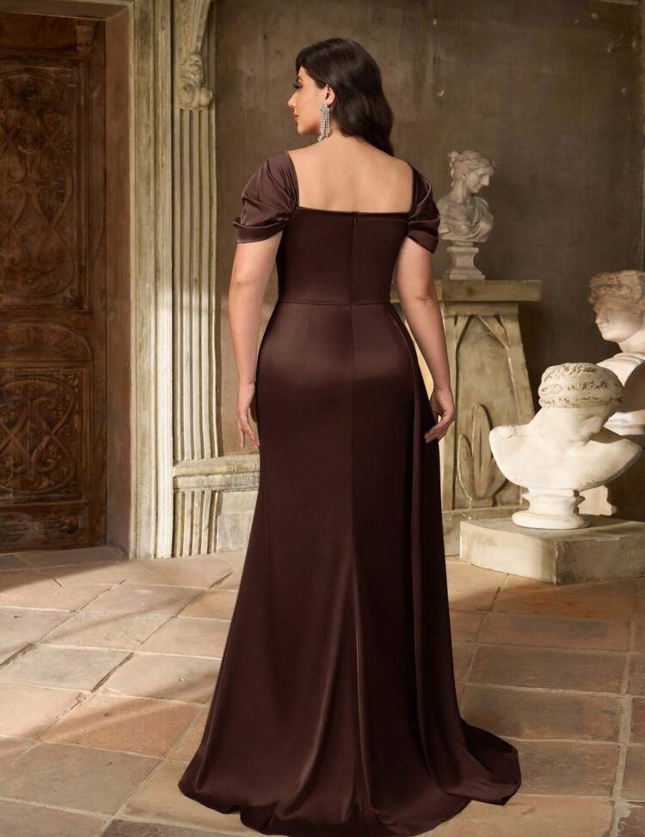 Coffee Lover Silk Dress