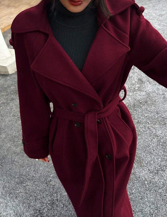 Burgundy Long Coat