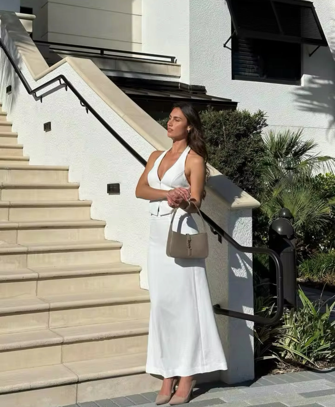 Snow Blossom Skirt Set