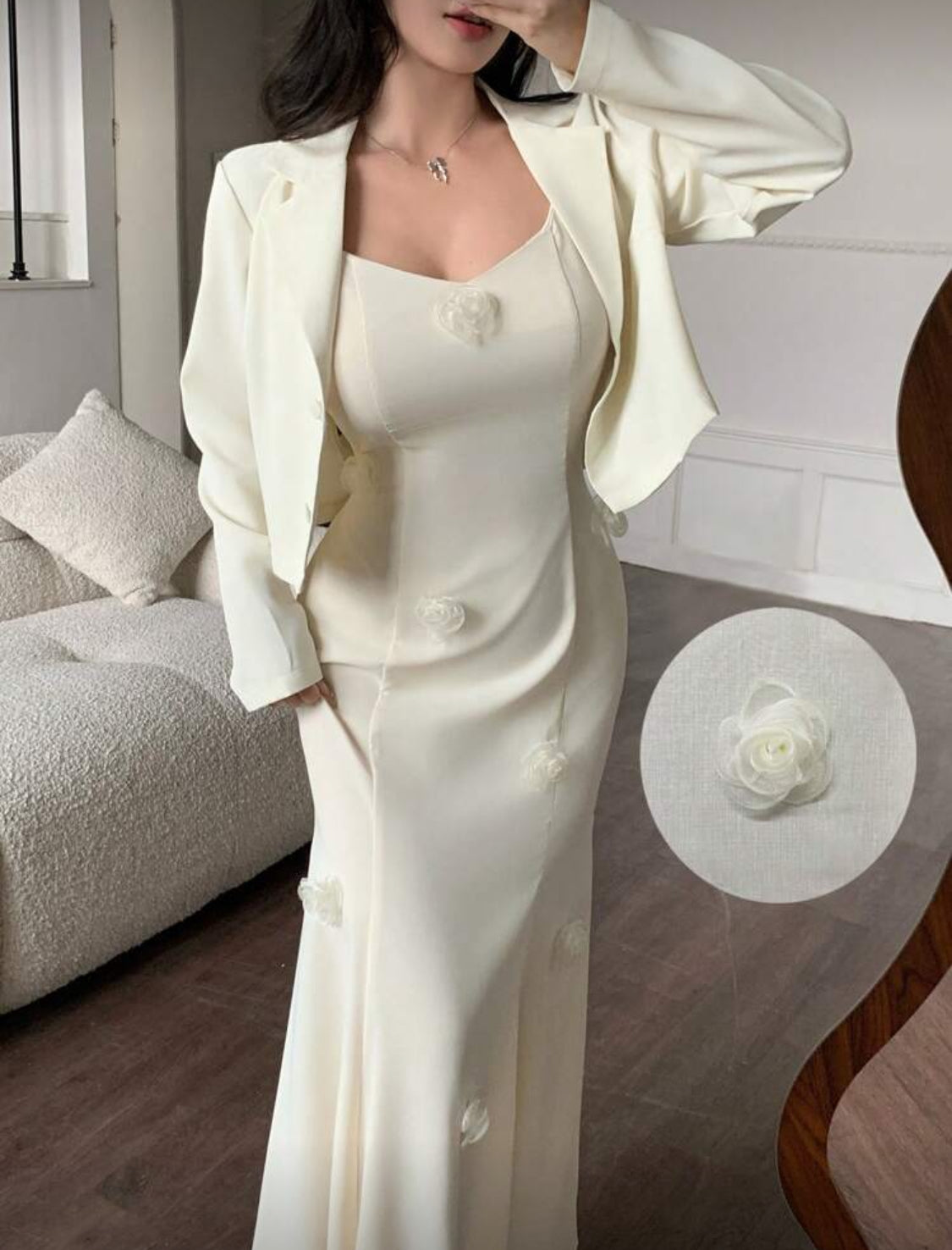 Mermaid Dress with Coat