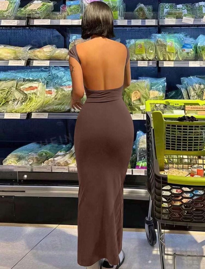 Francoise Backless Dress