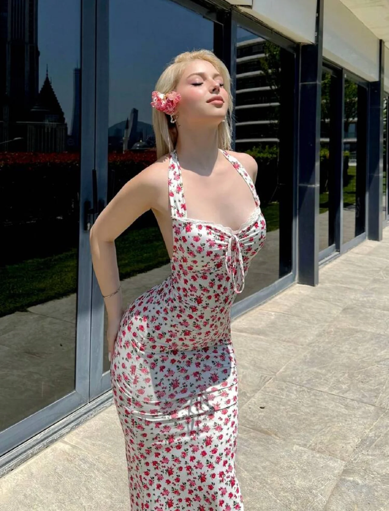 Rose Slip Dress