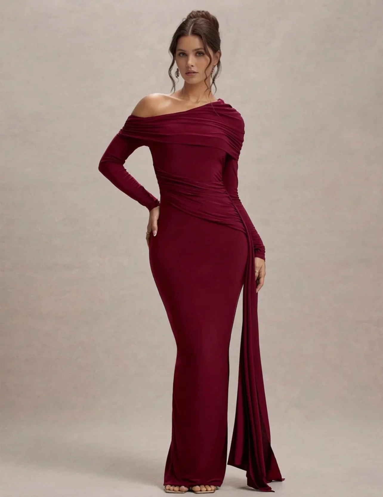 Wine Red Dress