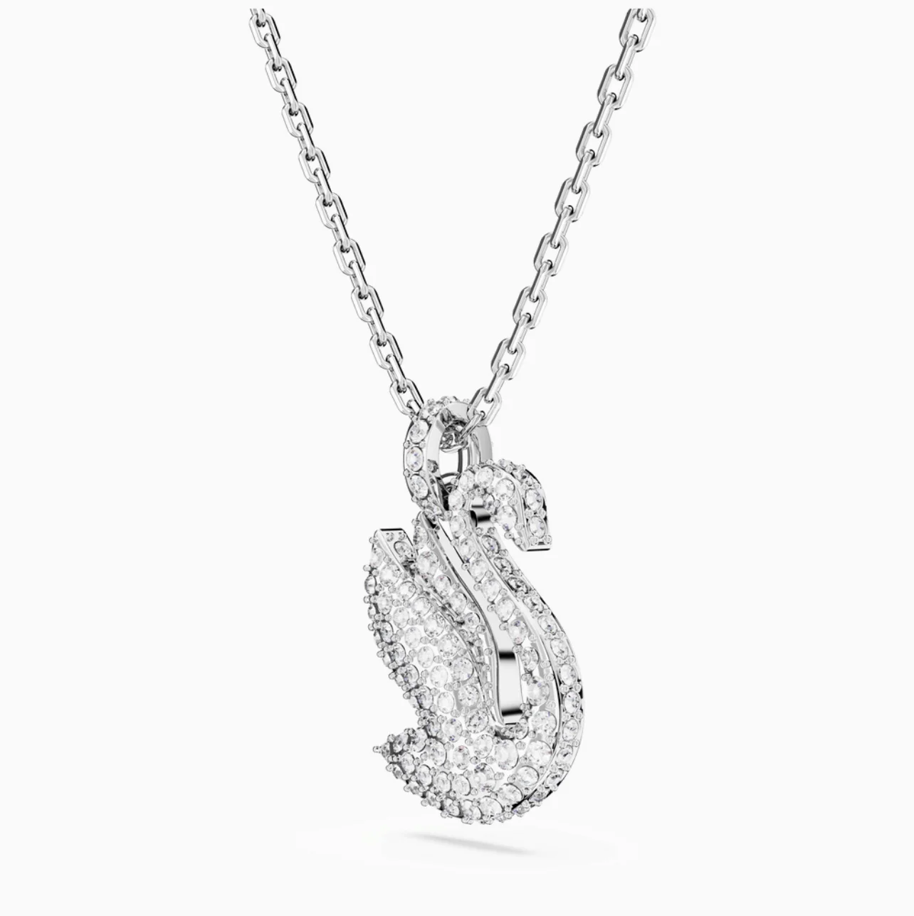 Swarovski | Swan Pendant,Swan,Medium,White,Rhodium plated photo 2