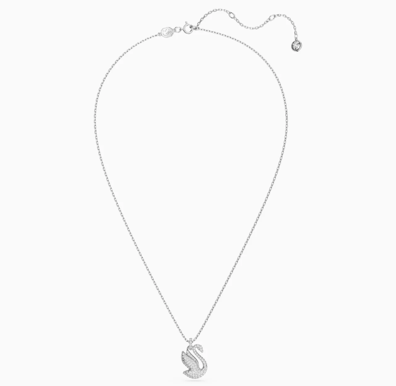 Swarovski | Swan Pendant,Swan,Medium,White,Rhodium plated photo 5