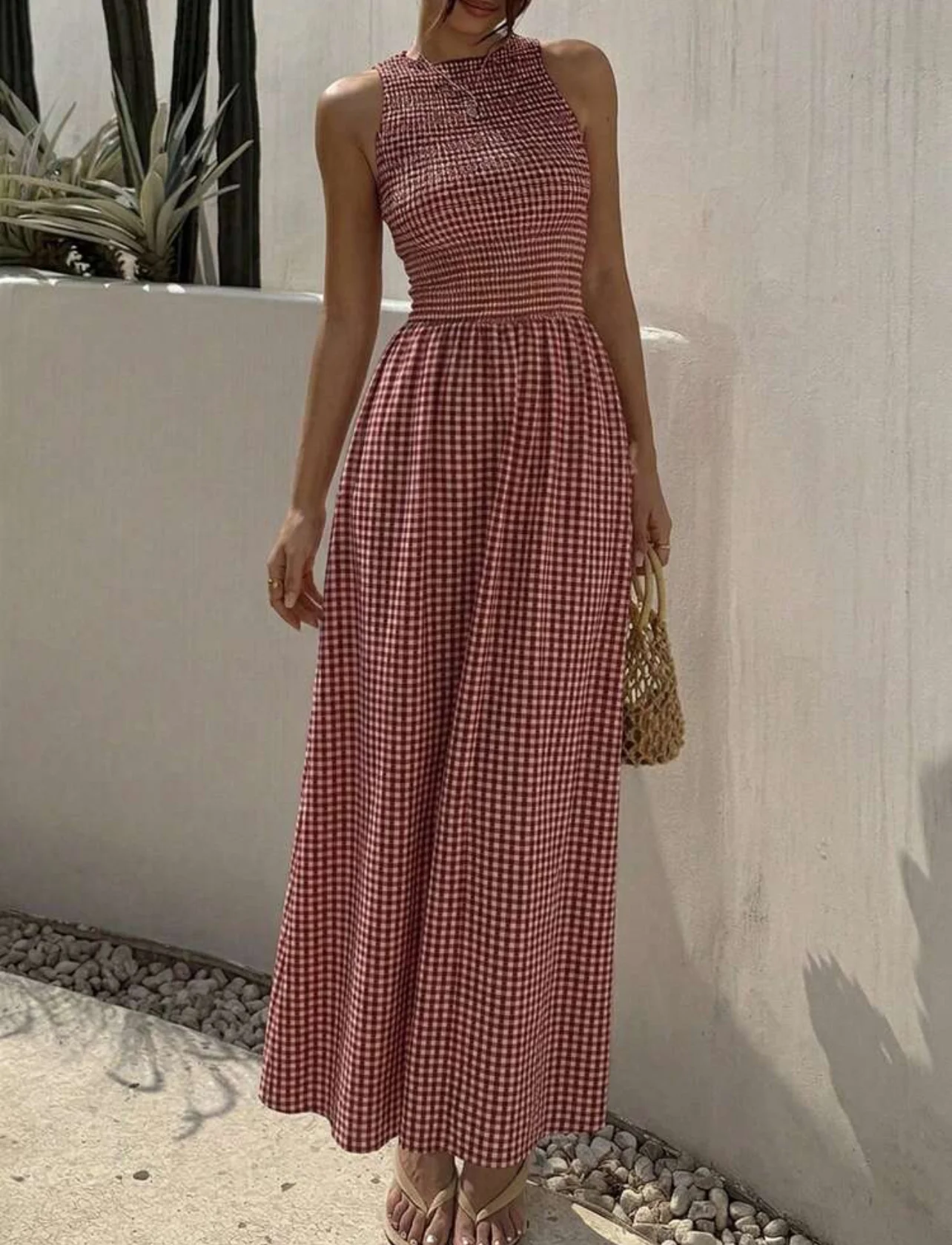 Red Plaid Dress photo 3