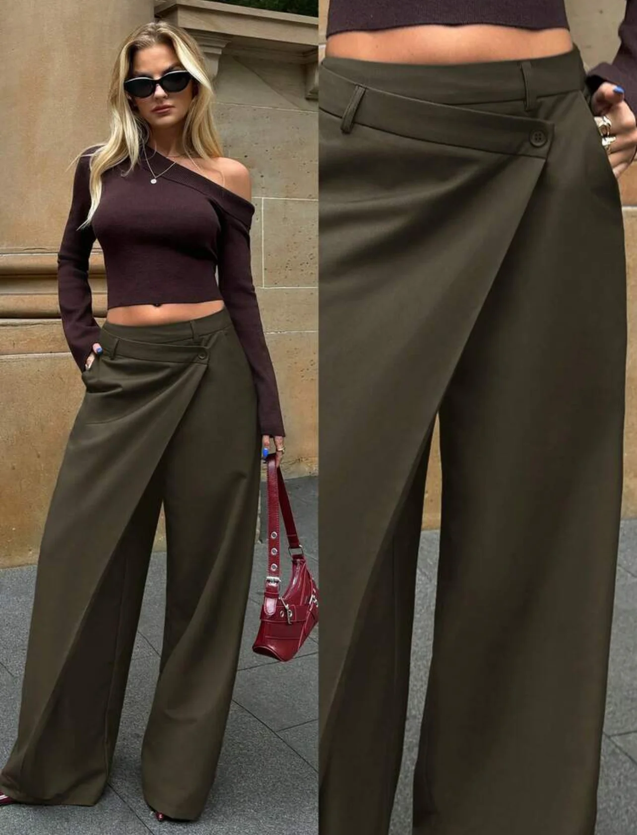 Army Green Suit Pants