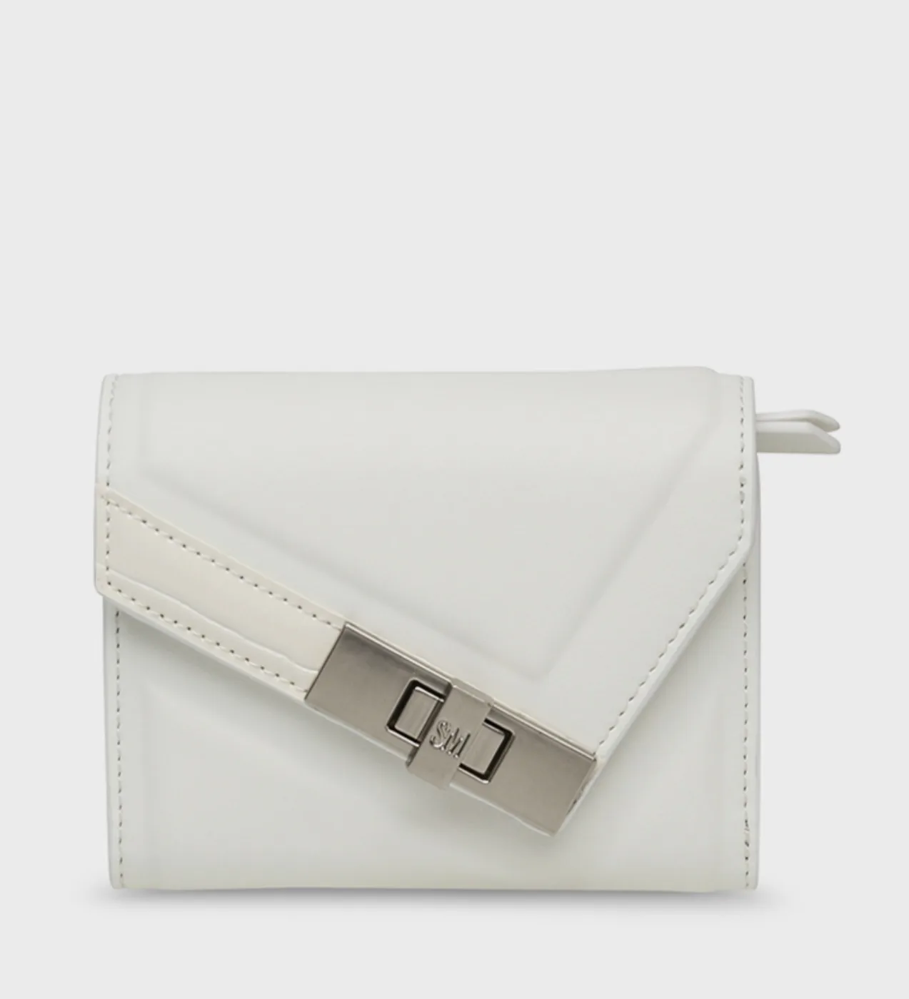 STEVE MADDEN BOYER Push Lock Tri-Fold Wallet