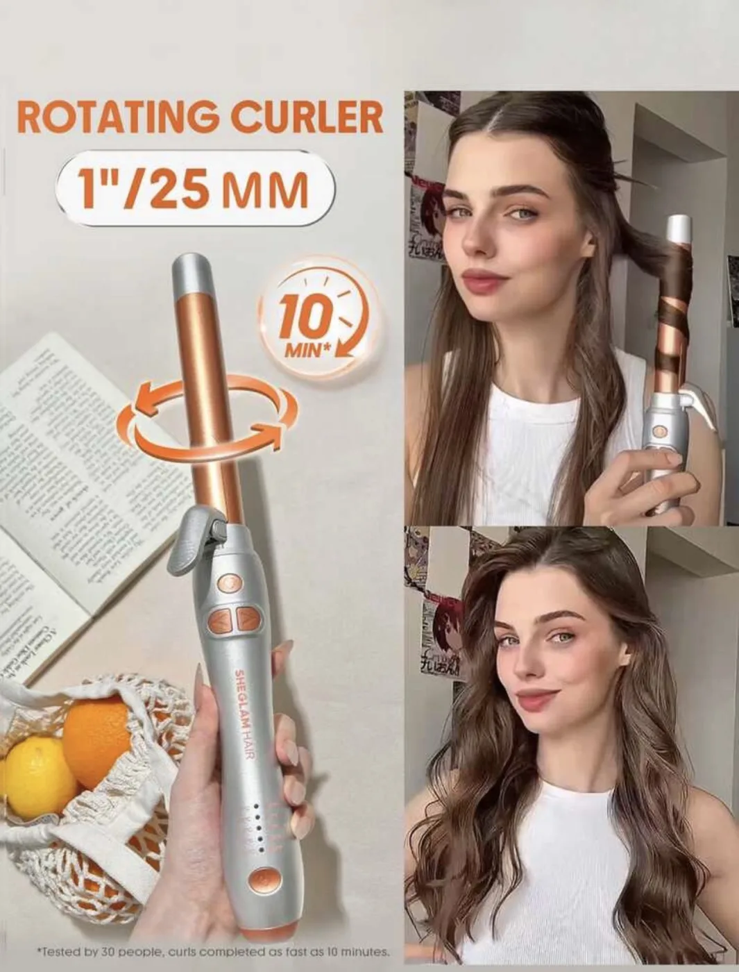 SHEGLAM HAIR It-Curl Rotating Curling Iron